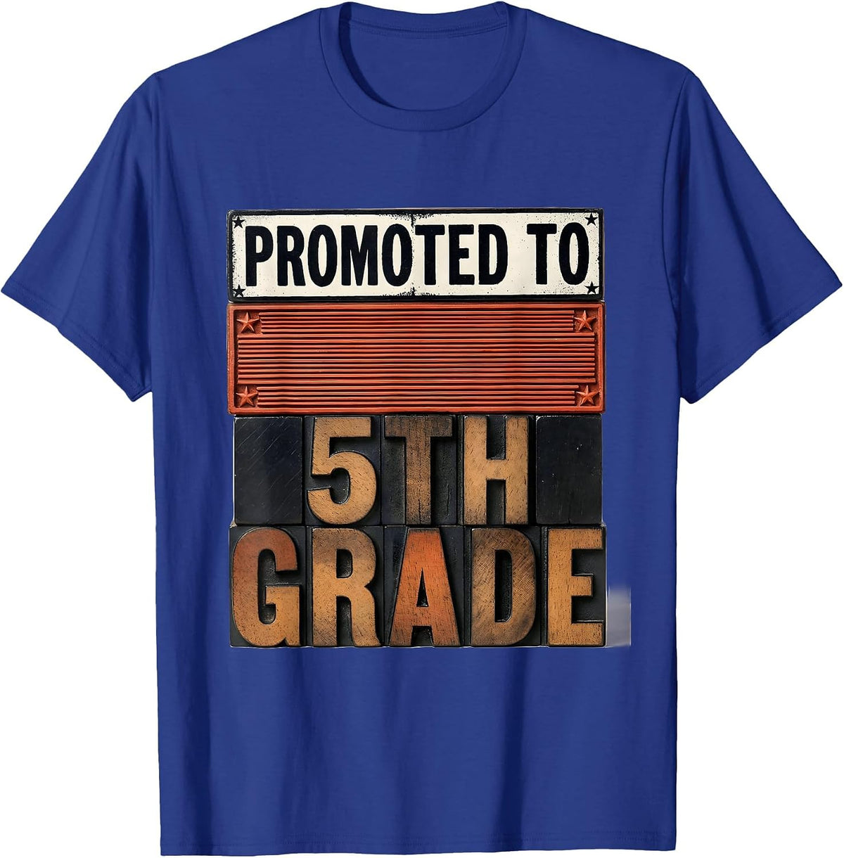 Men's Promoted To 5th Grade Bruh We Back Back To School Meme T-Shirt - Royal Blue