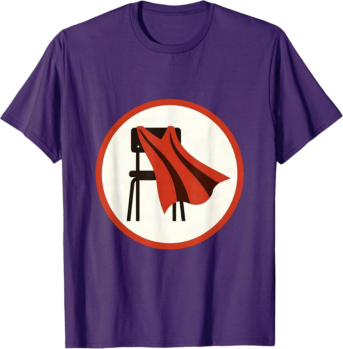 Men's Sped Teacher Superhero Cape Classroom Chair T-Shirt - Purple
