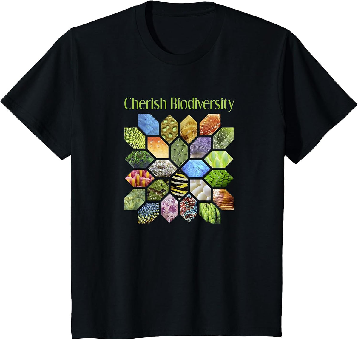 Cherish Biodiversity Science T-Shirt T-Shirt - Black