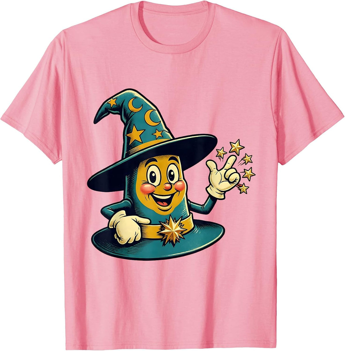 Men's Rizz Em With The Tism Wizard Charm Spell T-Shirt - Pink
