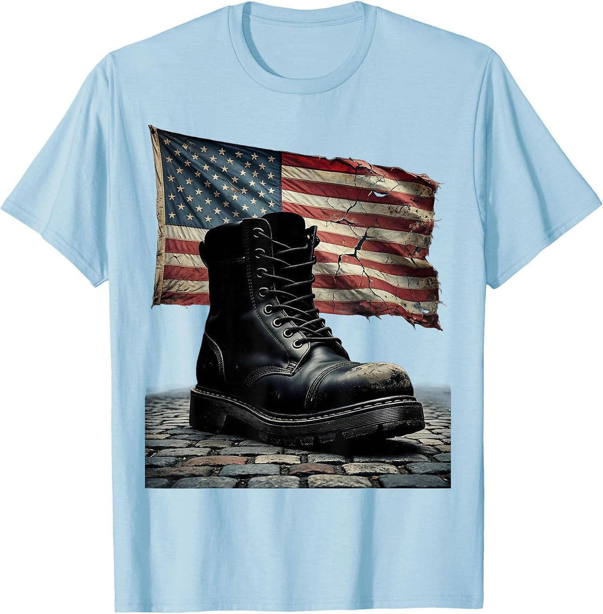 Men's We The People Worn Boot City Street Graphic T-Shirt - Baby Blue