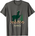 Alpaca: Director Of Tree Lighting Funny Animal Christmas T-Shirt - Asphalt Grey