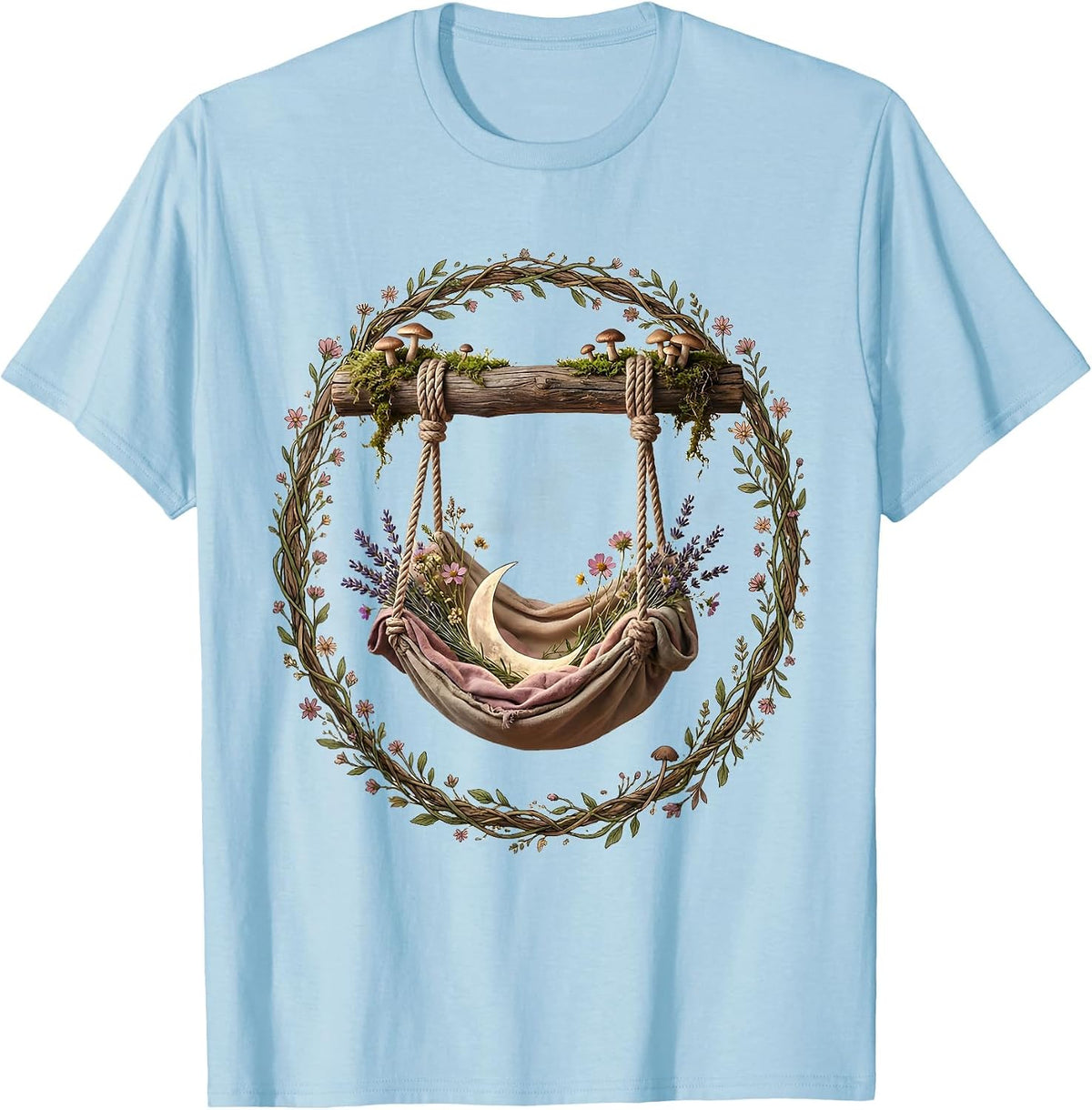 Men's Occupational Therapy Sensory Swing Illustration T-Shirt - Baby Blue