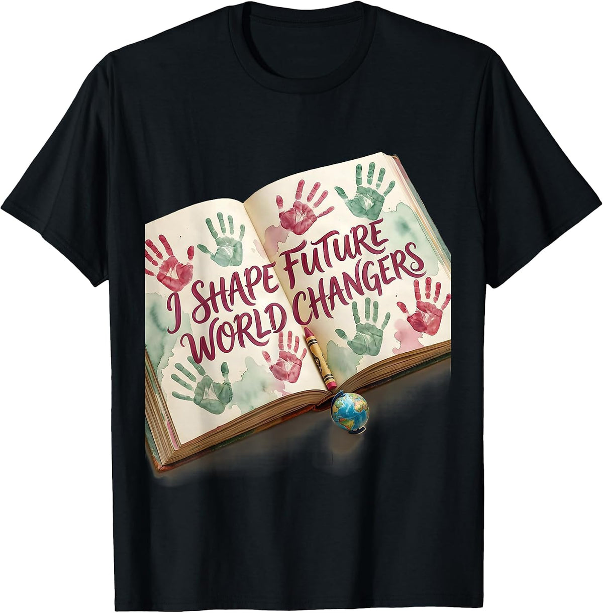 Men's I Shape Future World Changers PreK Teacher T-Shirt - Black