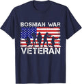 Men Women Bosnian War Veteran T-Shirt - Navy Blue