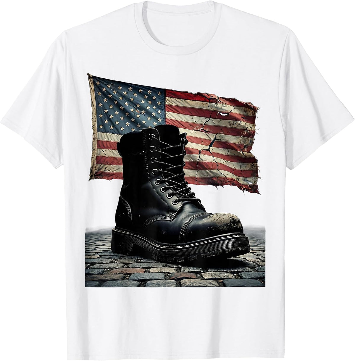 Men's We The People Worn Boot City Street Graphic T-Shirt - White