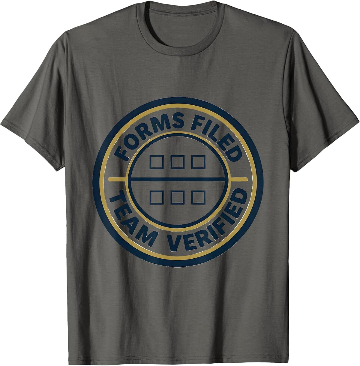 Men's Forms Filed Team Verified Special Education Teacher Squad T-Shirt - Asphalt Grey
