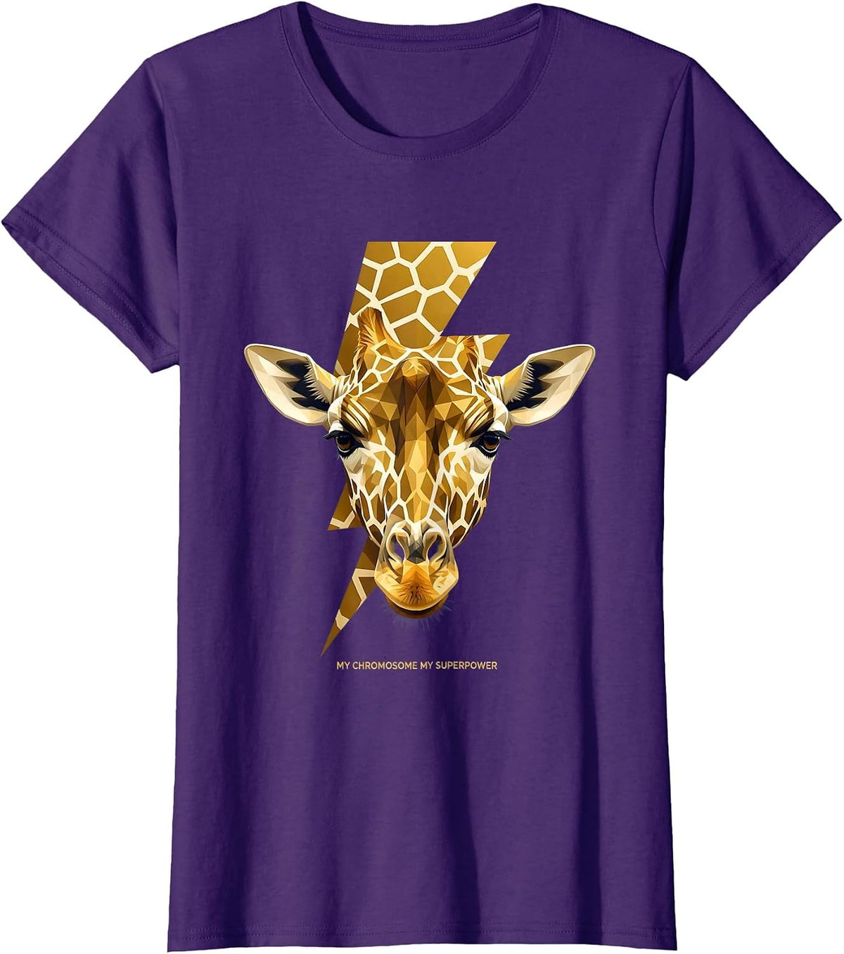 Women's My Chromosome My Superpower Down Syndrome Awareness T-Shirt - Purple