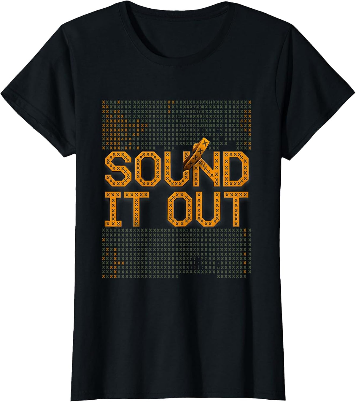 Women's Sound It Out Dyslexia Teacher Therapist SPED Humor T-Shirt - Black