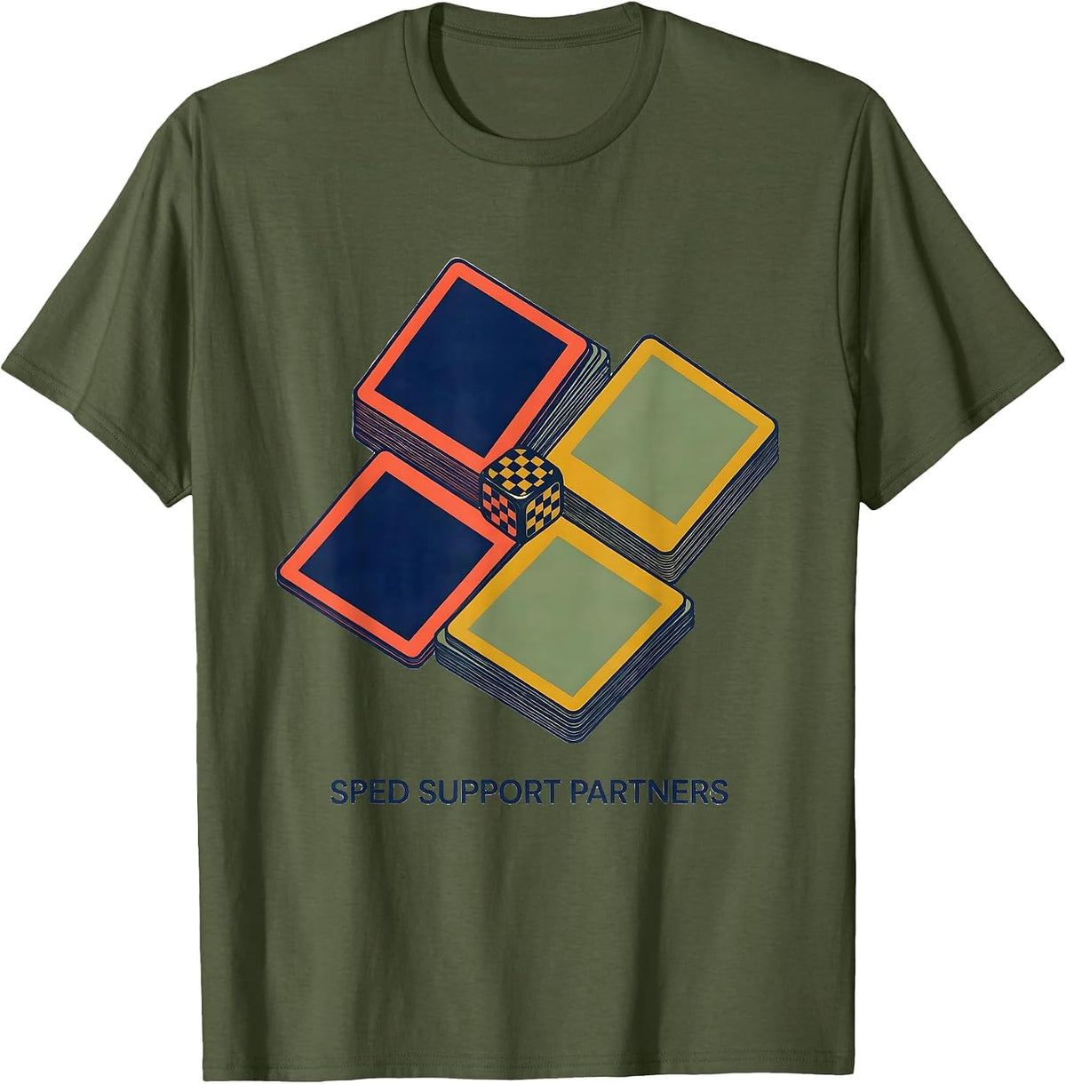 SPED Support Partners Special Education Teacher Dream Team T-Shirt - Olive Green