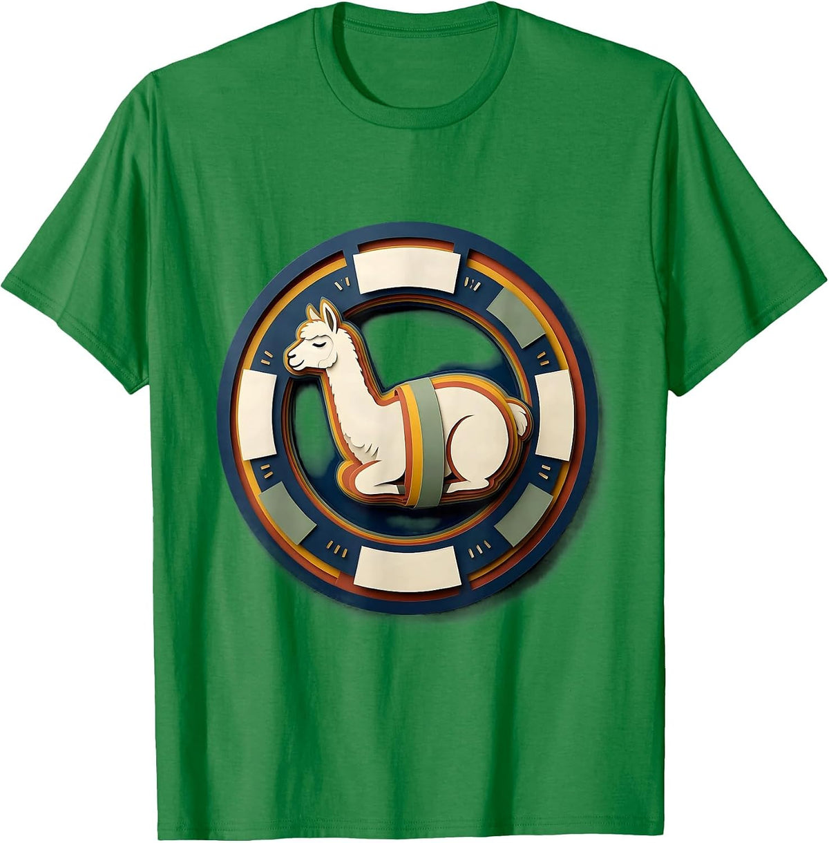 Men's Sleeping Alpaca Cute Animal Lover Pajama Humor T-Shirt - Kelly Green
