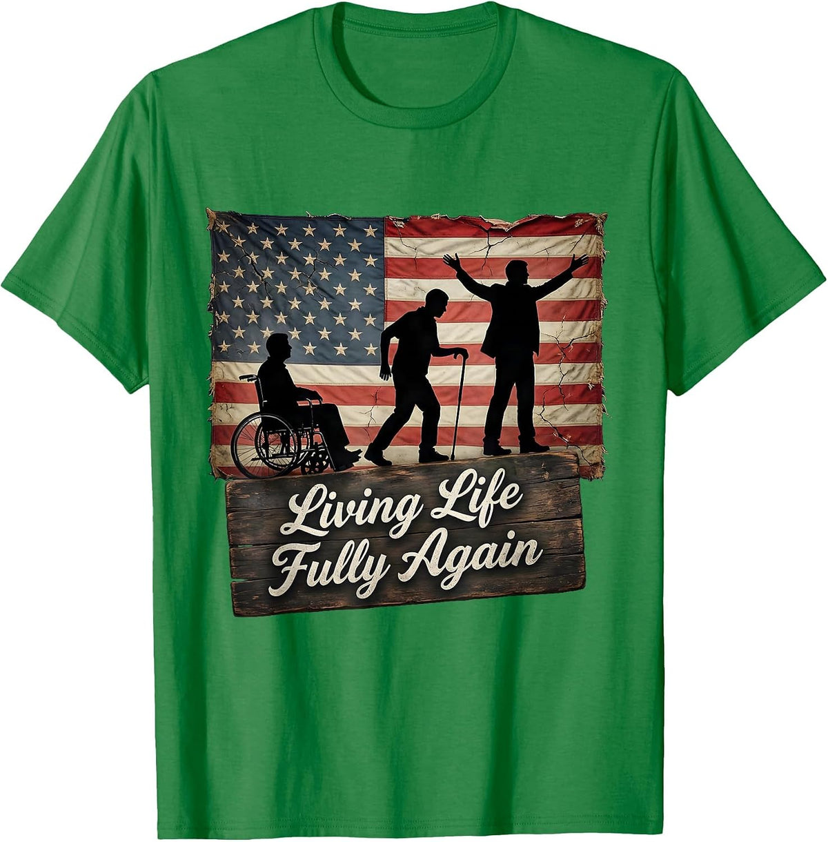 Men's Living Life Fully Again Occupational Therapy Design T-Shirt - Kelly Green