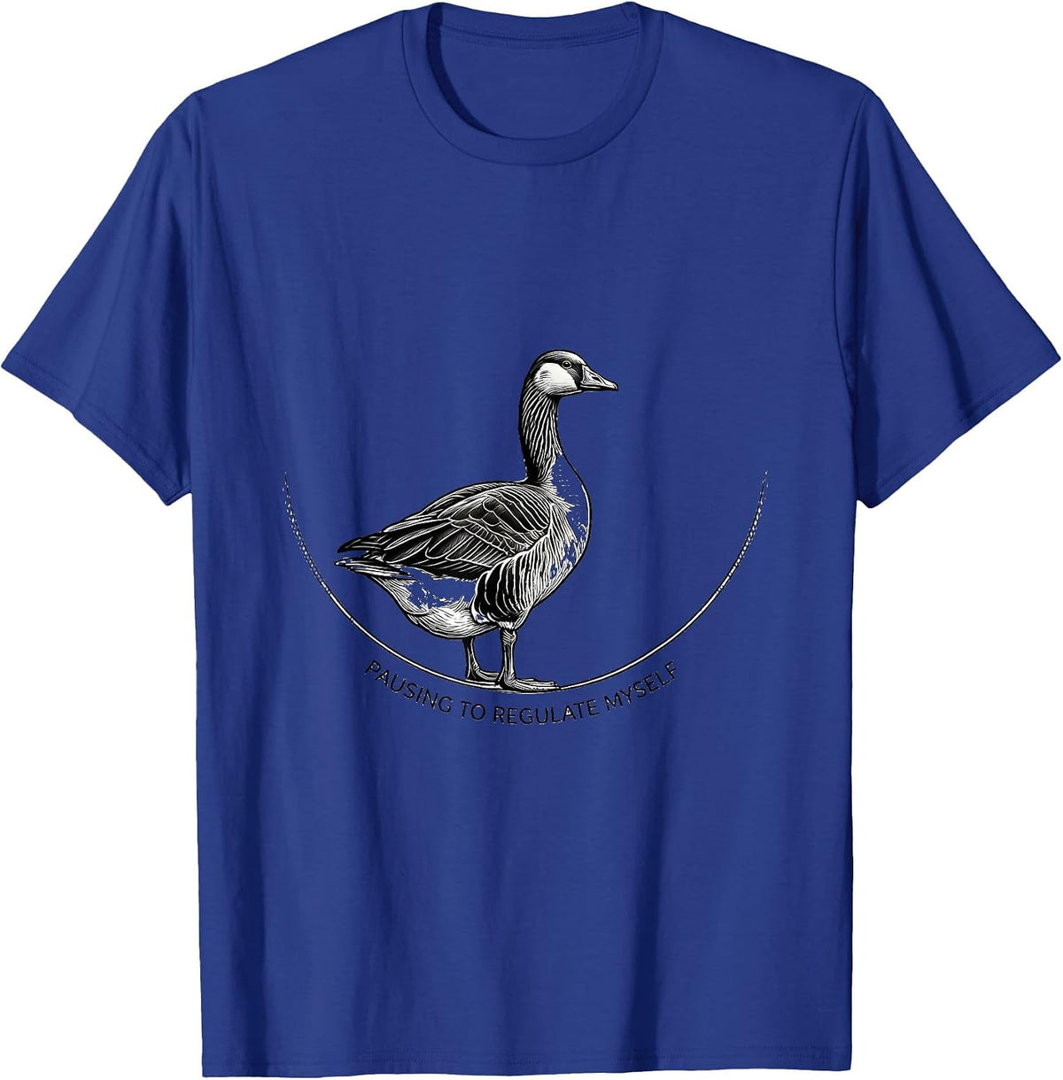Pausing To Regulate Myself Funny Mental Health Counselor T-Shirt - Royal Blue
