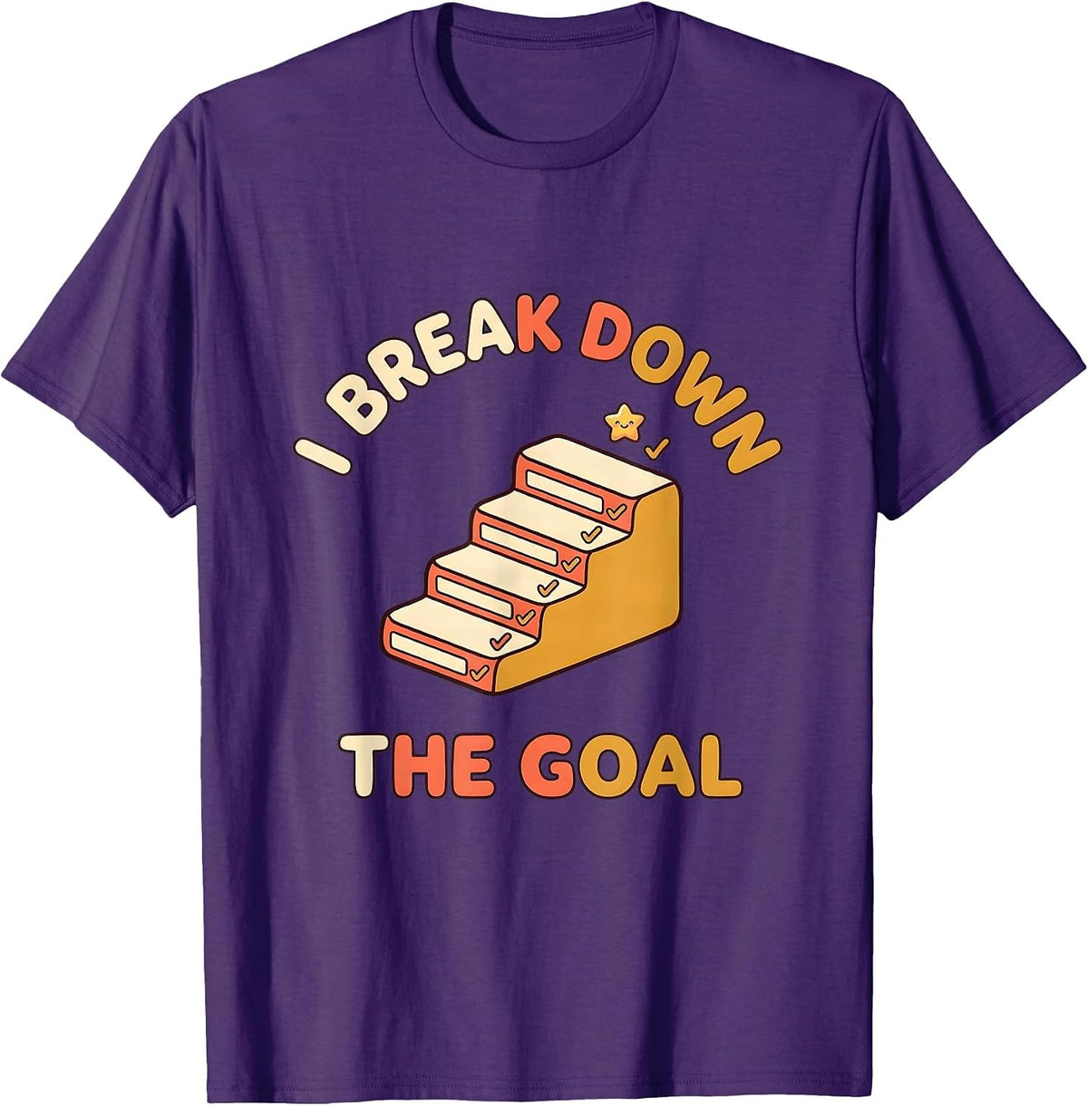 I Break Down The Goal Cute Kawaii Special Education Teacher T-Shirt - Purple