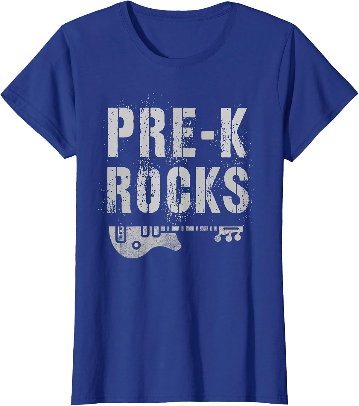 PRE-K Rocks Teacher Cute Little Rockstar Team Ready to Crush T-Shirt - Royal Blue