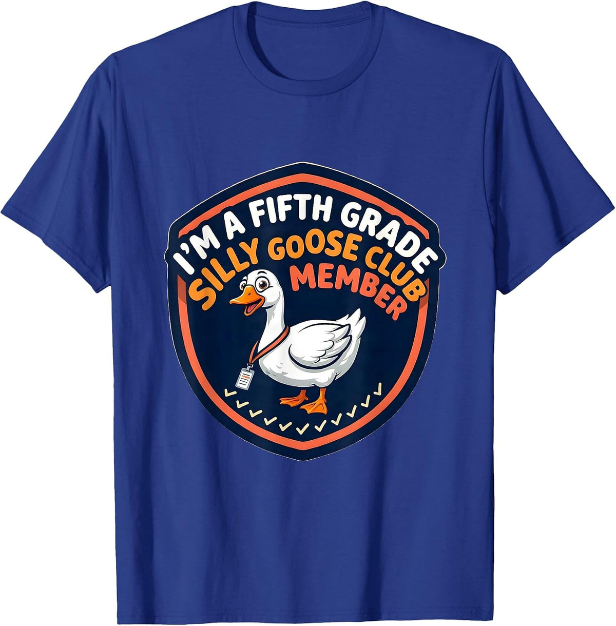 Men's I'm A Fifth Grade Silly Goose Club Member Teacher T-Shirt - Royal Blue