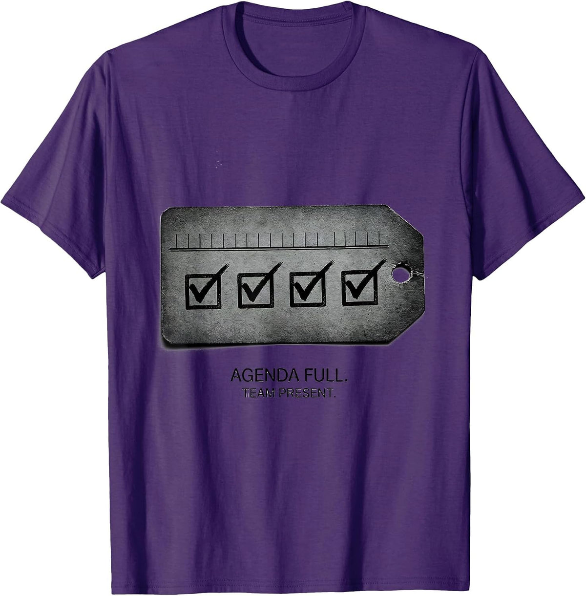 Agenda Full Team Present Special Education Teacher Squad T-Shirt - Purple