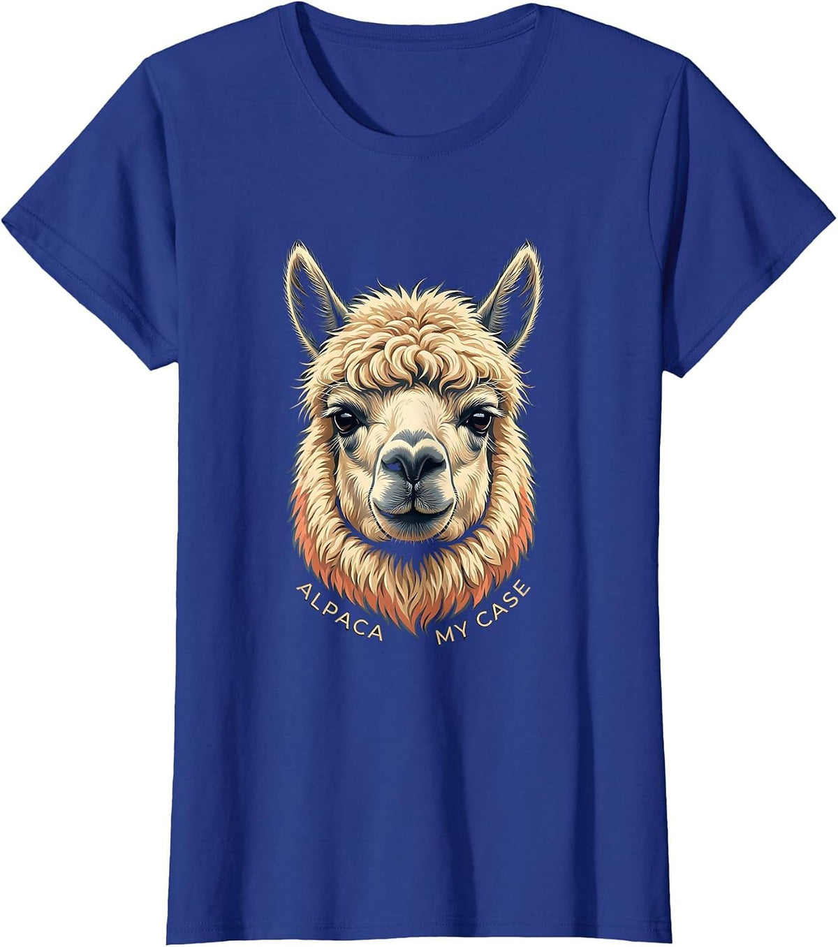 Women's Alpaca My Case Funny Alpaca Lover Humor Men T-Shirt - Royal Blue