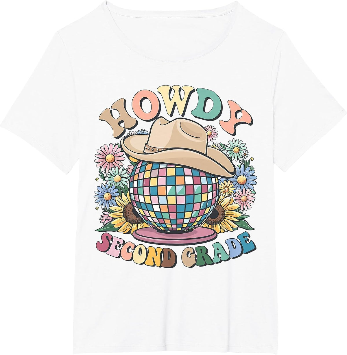 Howdy Second Grade Cowgirl Western 2nd Grade Back to School T-Shirt - White
