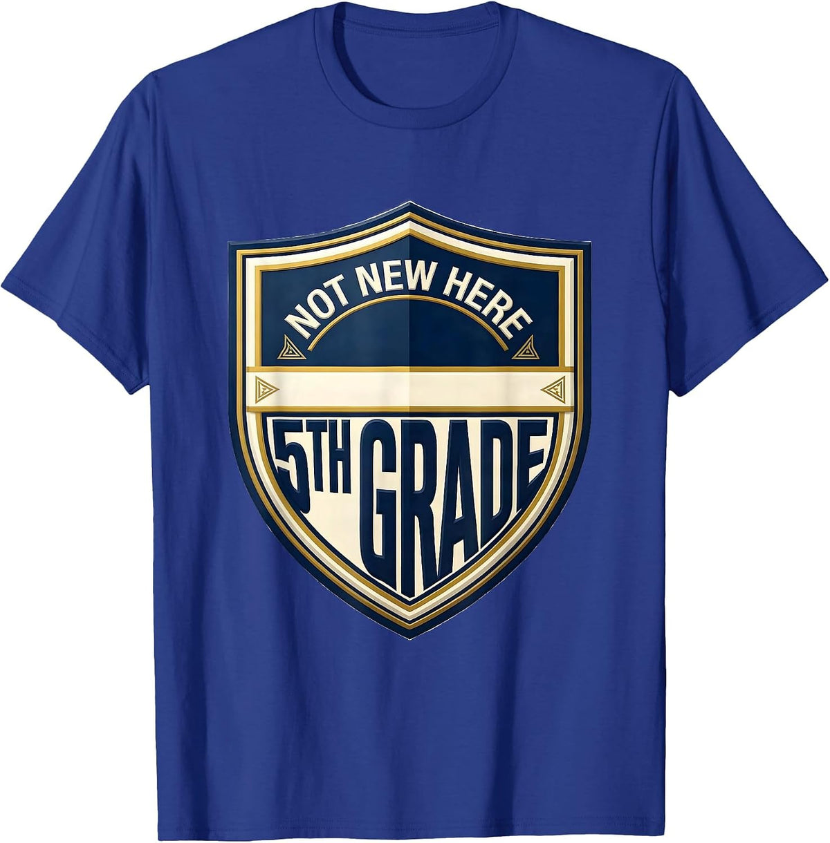 Men's Not New Here 5th Grade Bruh We Back Back To School Humor T-Shirt - Royal Blue