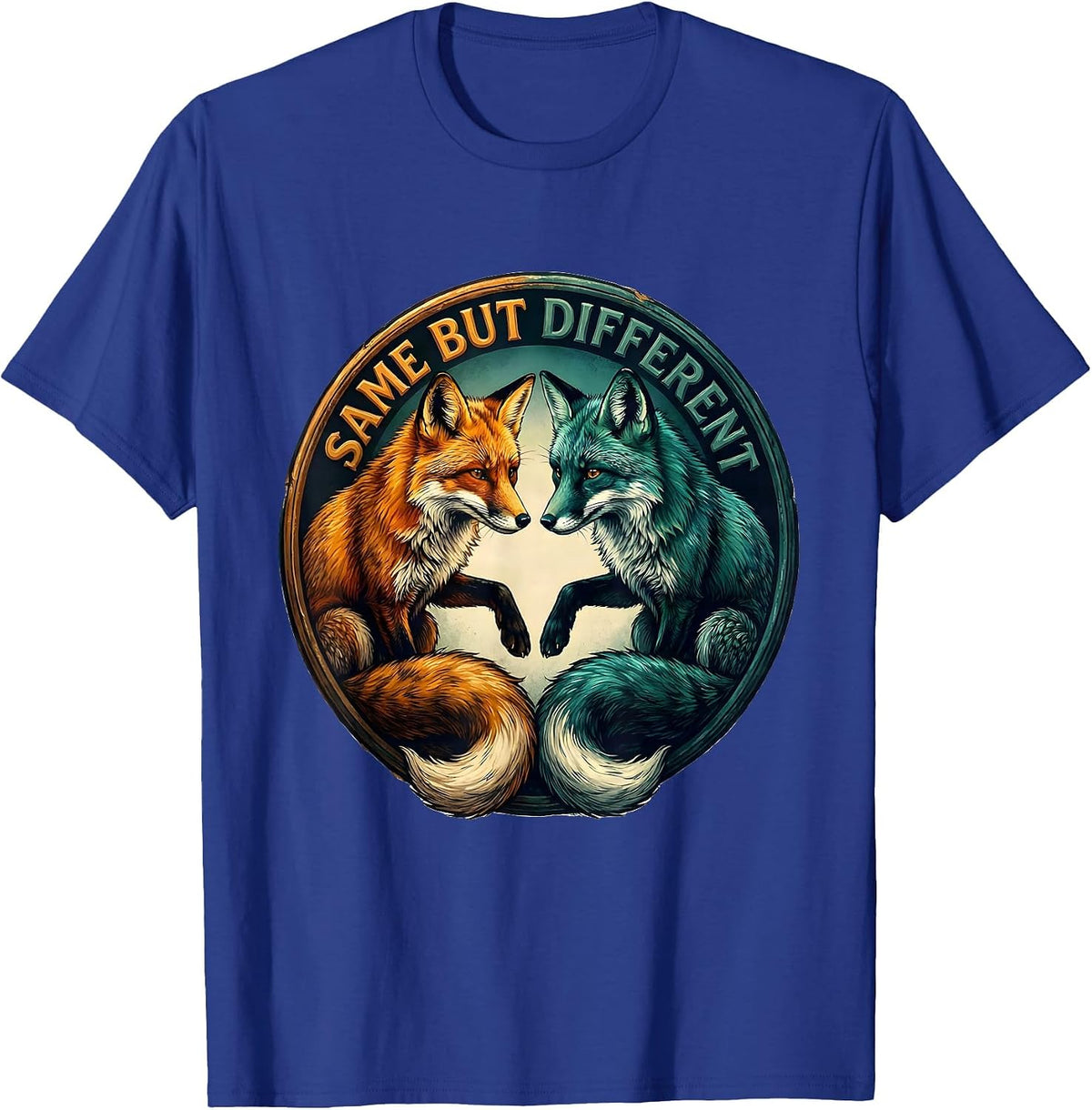 Men's Same But Different Unique Identity Graphic Design T-Shirt - Royal Blue