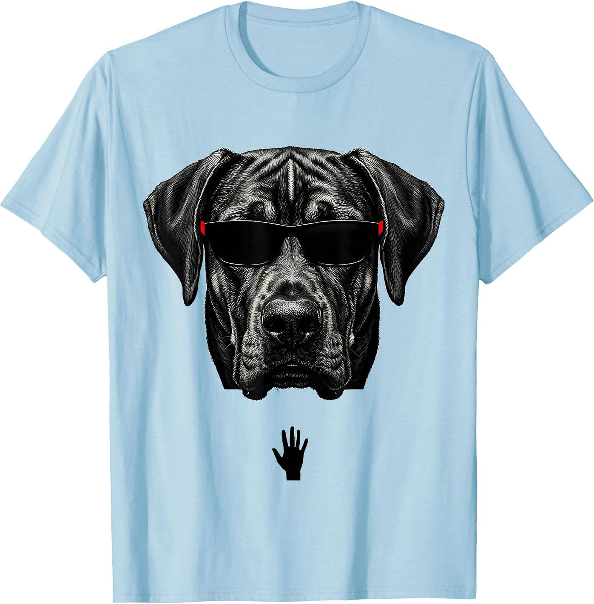 Men's Rhodesian Ridgeback Sunglasses Dog Breed Portrait Humor T-Shirt - Baby Blue