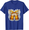 You Might Be Drunk Clinking Glasses Toast Graphic T-Shirt - Royal Blue