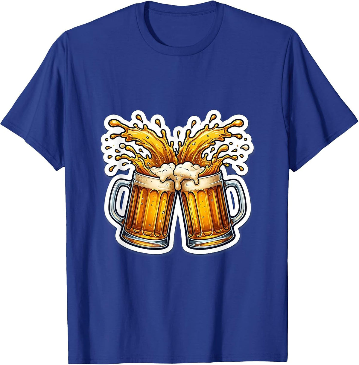 You Might Be Drunk Clinking Glasses Toast Graphic T-Shirt - Royal Blue