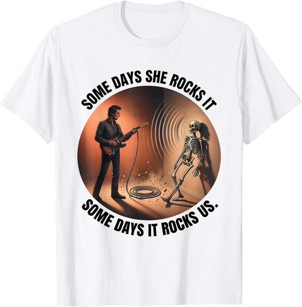 Some Days She Rocks It, Some Days It Rocks Us Sped Squad T-Shirt - White