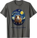 Guinea Pig Gogh Owner, Certified Funny Animal Lover Gift T-Shirt - Asphalt Grey