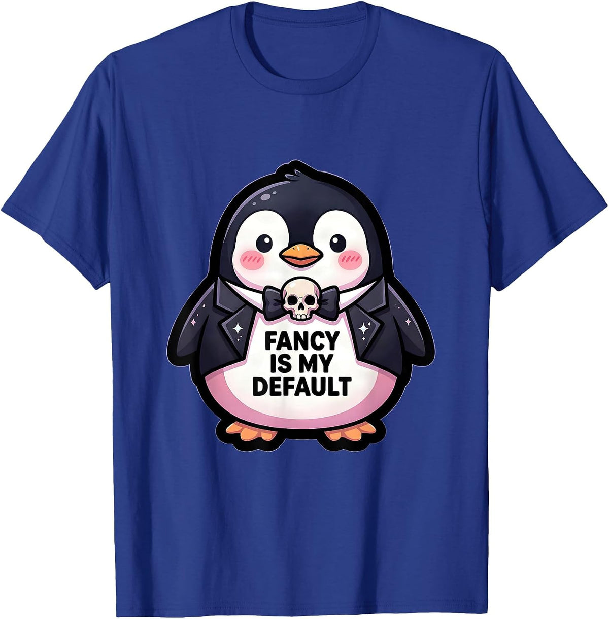 Fancy Is My Default Tuxedo Style Design T-Shirt - Royal Blue