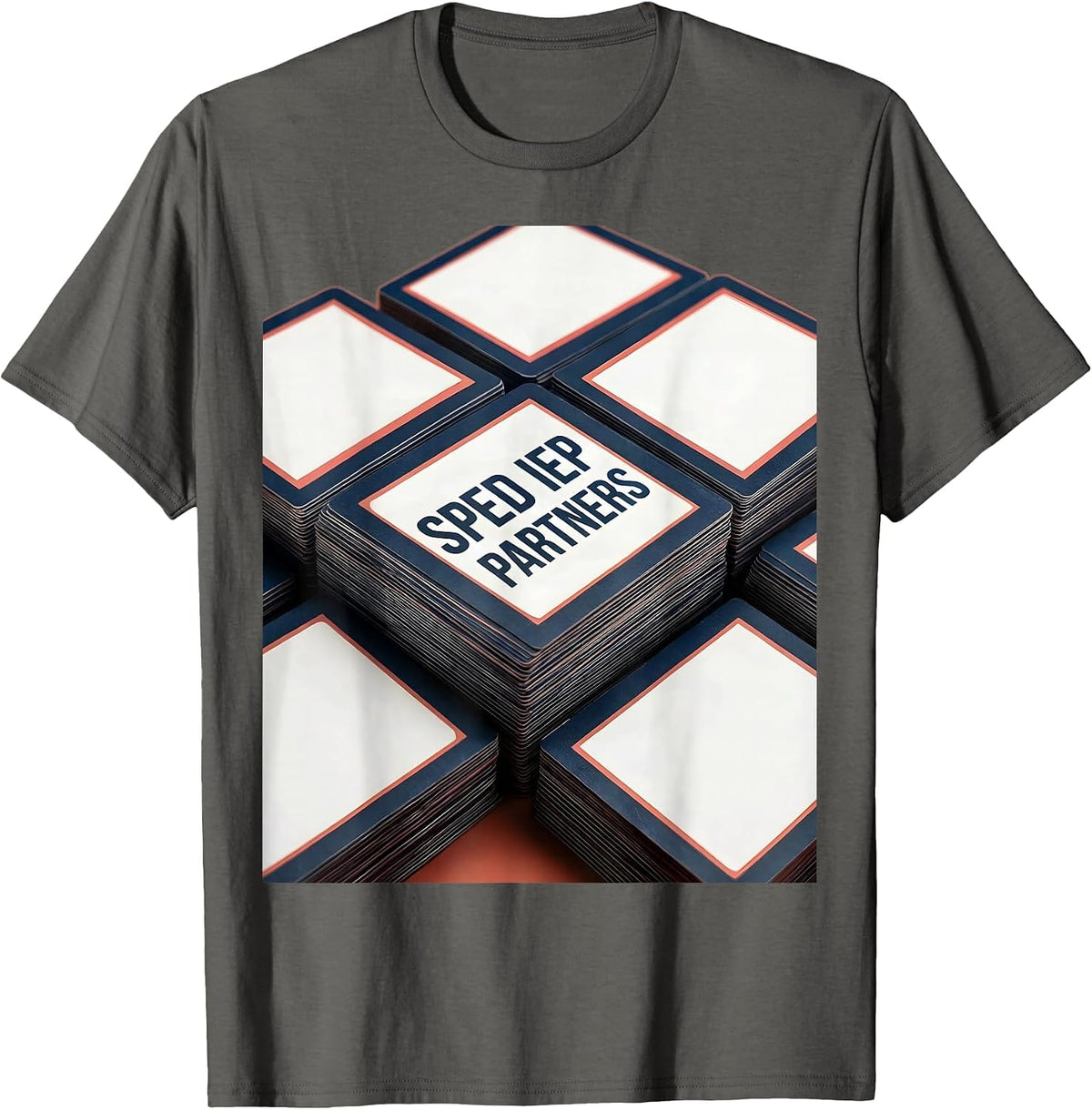 Men's SPED IEP Partners Minimalist Special Education Teacher T-Shirt - Asphalt Grey