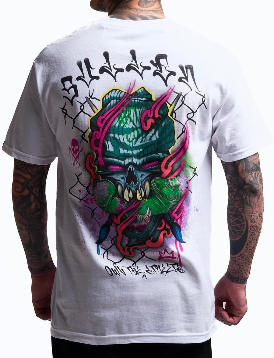 Sullen Men's Chemical Swirl Artist Series Tattoo Lifestyle Graphic Standard Cotton Short Sleeve Tee - As Pictured