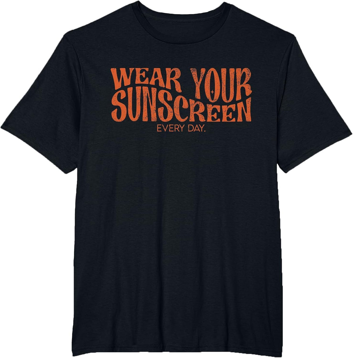 Vintage Wear Your Sunscreen Every Day SPF Dermatologist T-Shirt - Black