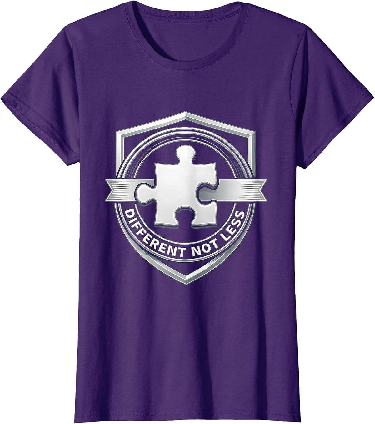 Women's Different Not Less Special Education Awareness T-Shirt - Purple