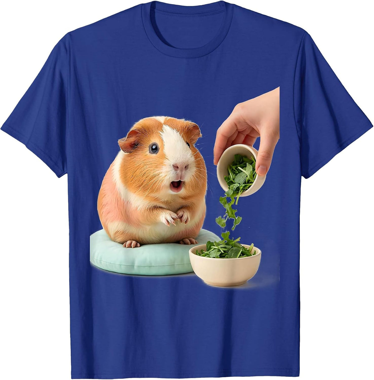Men's Cute Tailless Guinea Pig Kawaii Pet Lover Gift T-Shirt - Royal Blue