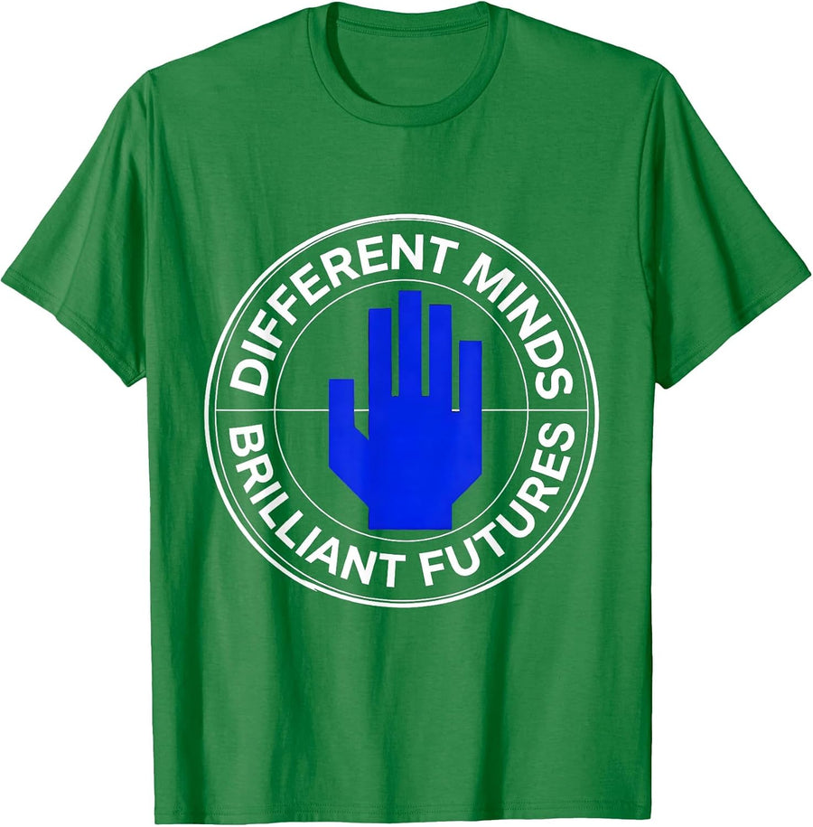 Men's Different Minds Brilliant Futures Special Ed Teacher T-Shirt - Kelly Green
