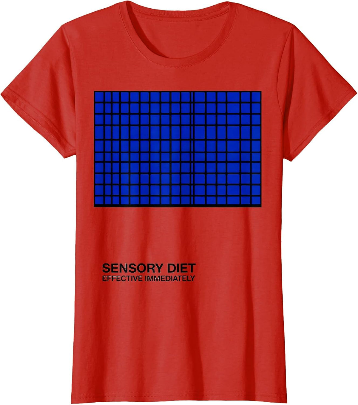 Women's Sensory Diet Effective Immediately Occupational Therapy T-Shirt - Red
