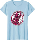Women's Pink Cowgirl Lasso Twirl Western Rodeo Design T-Shirt - Baby Blue