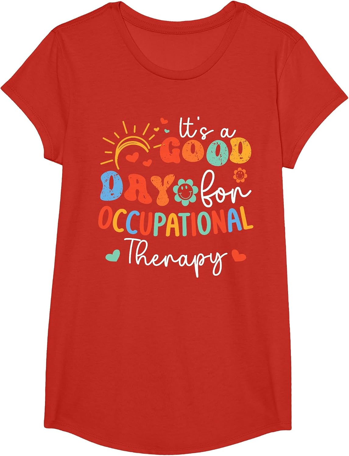 Occupational Therapy Its A Good Day for Occupational Therapy T-Shirt - Girls Red