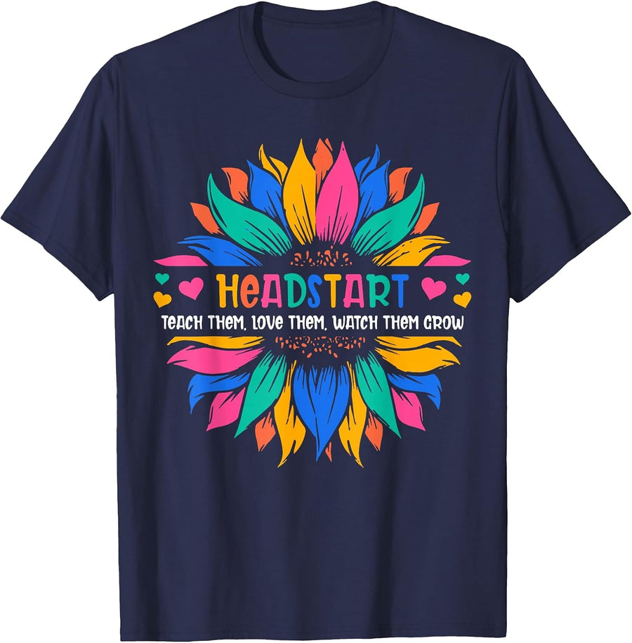Headstart Teacher Early Childhood Educator T-Shirt - Navy Blue