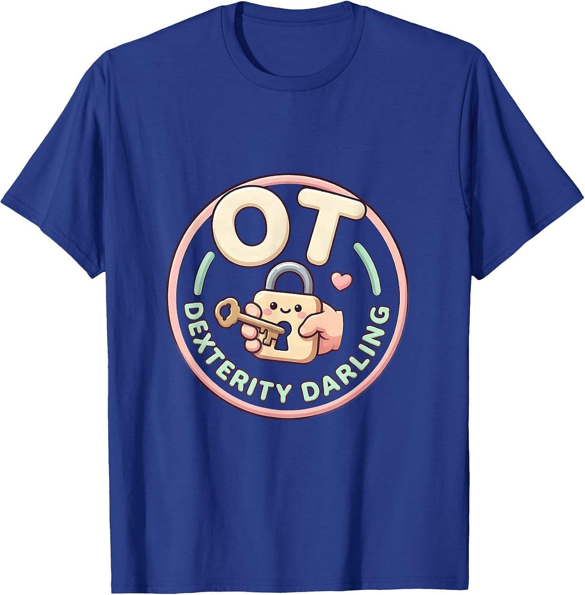 OT Dexterity Darling Cute Kawaii Occupational Therapy Gift T-Shirt - Royal Blue