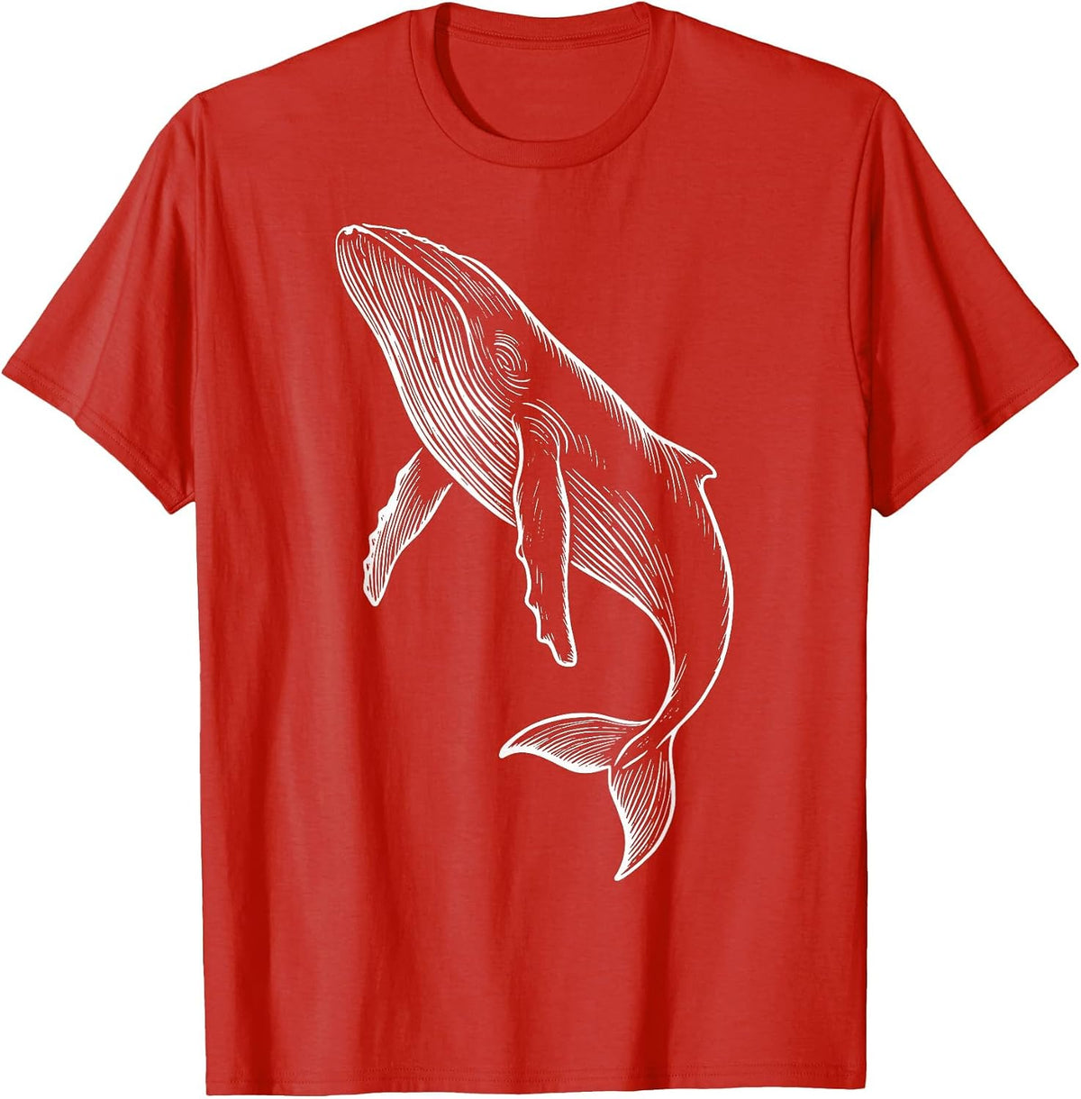 Humpback Whale T-Shirt - Red