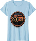 Women's New Year Crew 2027 Party Host Family Matching Celebration T-Shirt - Baby Blue