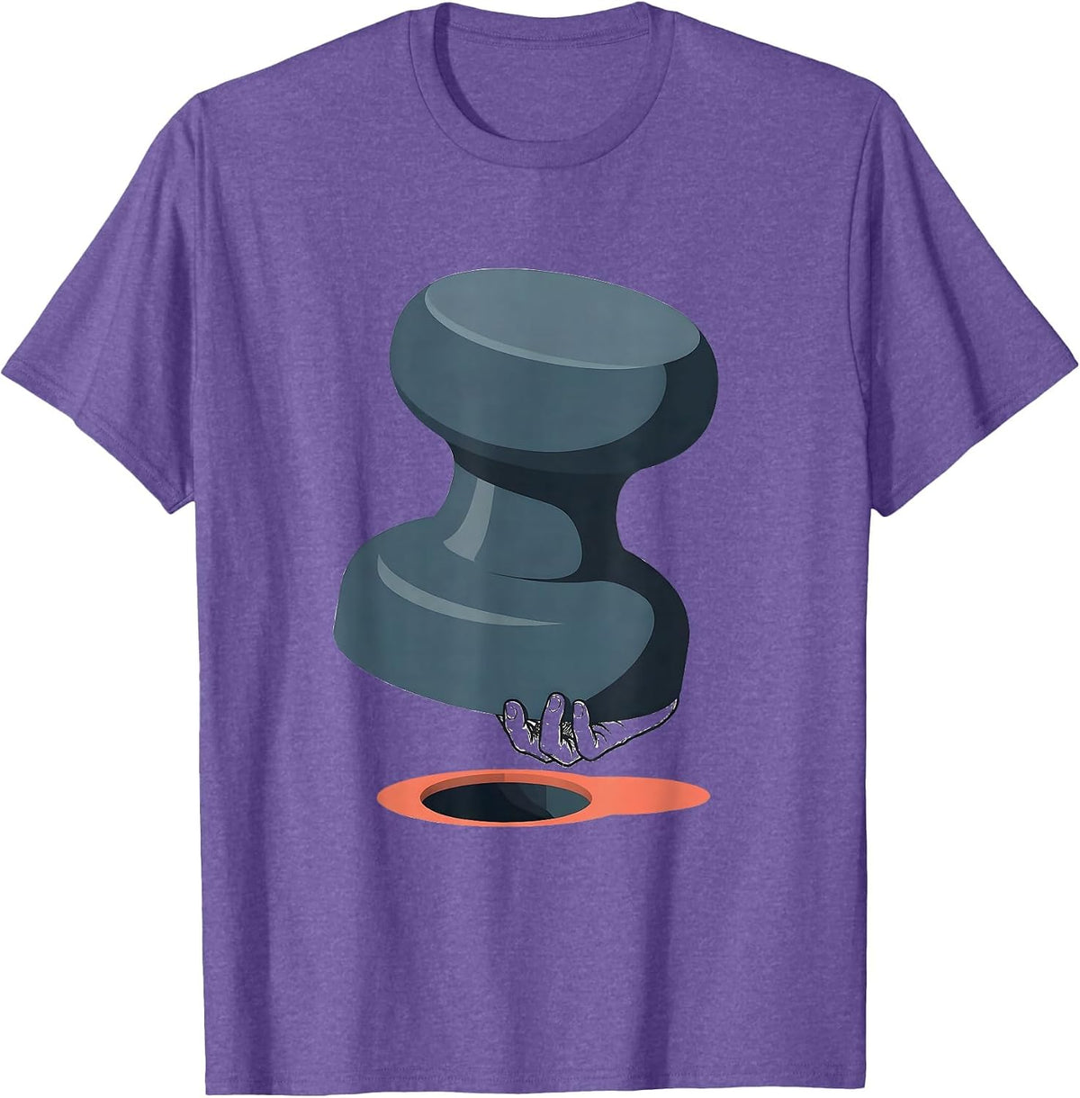 Men's Massive Peg Occupational Therapy Humor OT Month T-Shirt - Purple Heather