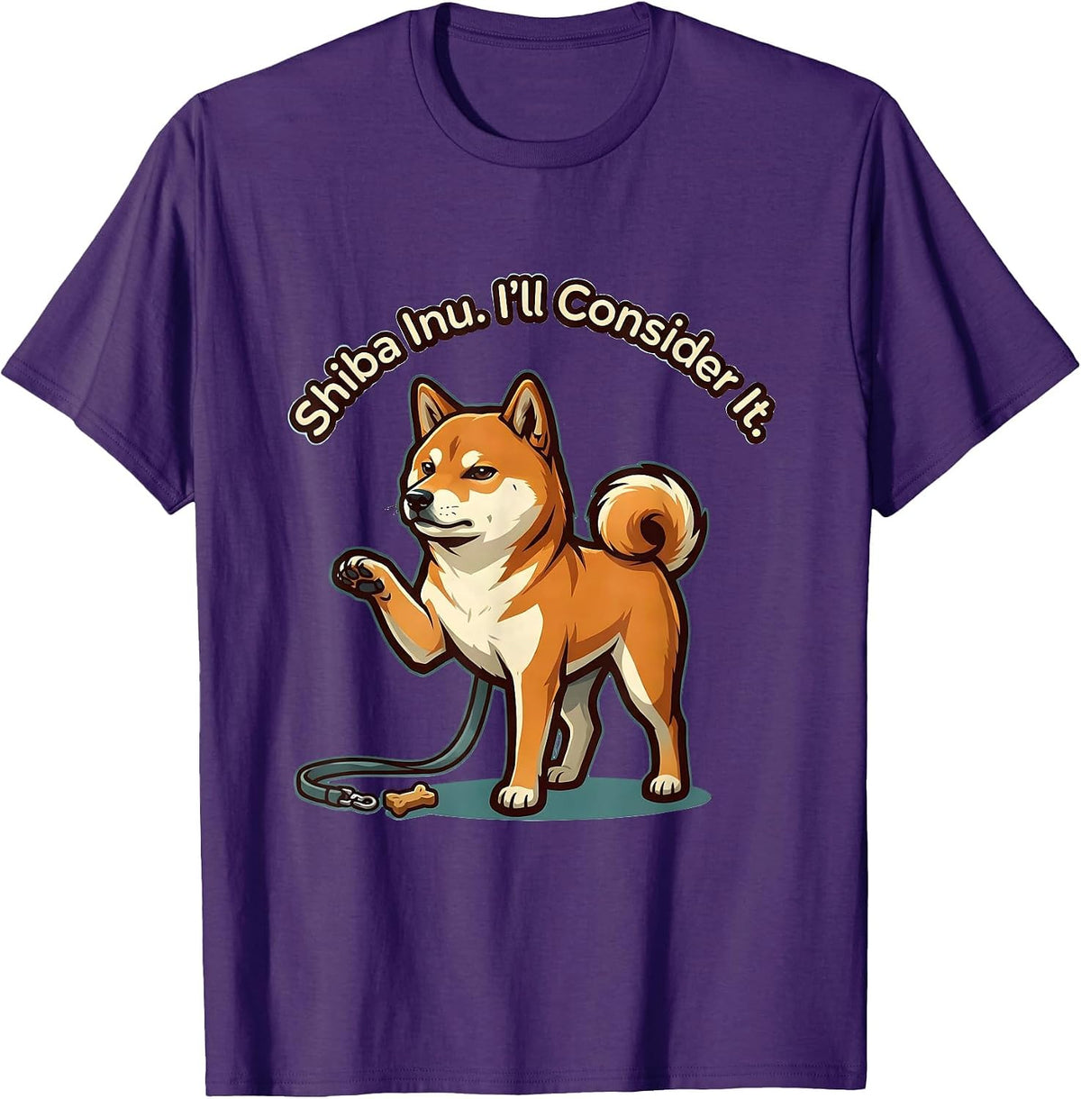 Shiba Inu. I’ll Consider It. Funny Dog Lover Gift Women T-Shirt - Purple