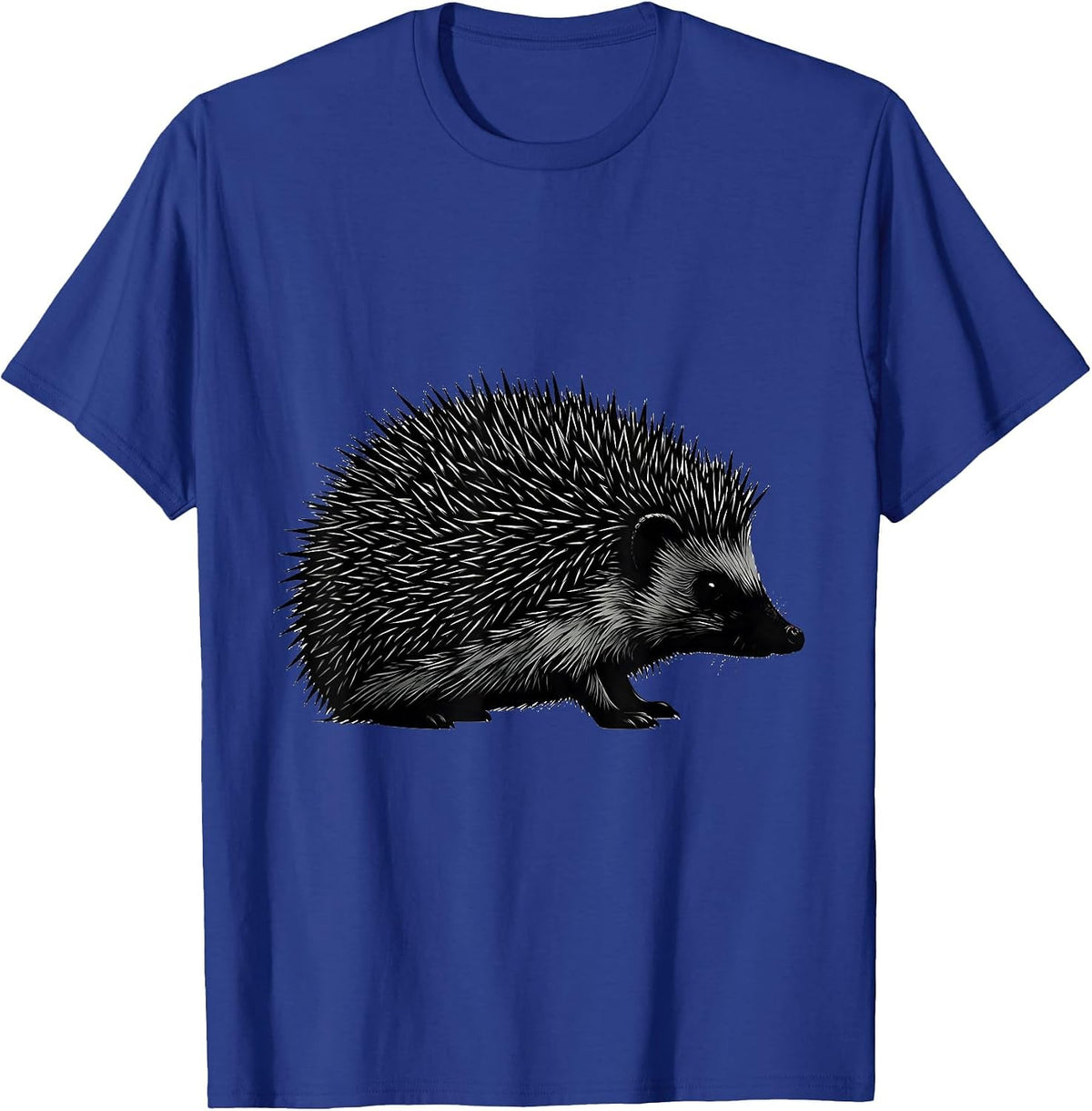 Hedgehog Silhouette Funny Squirrel And Hedgehog Novelty T-Shirt - Royal Blue