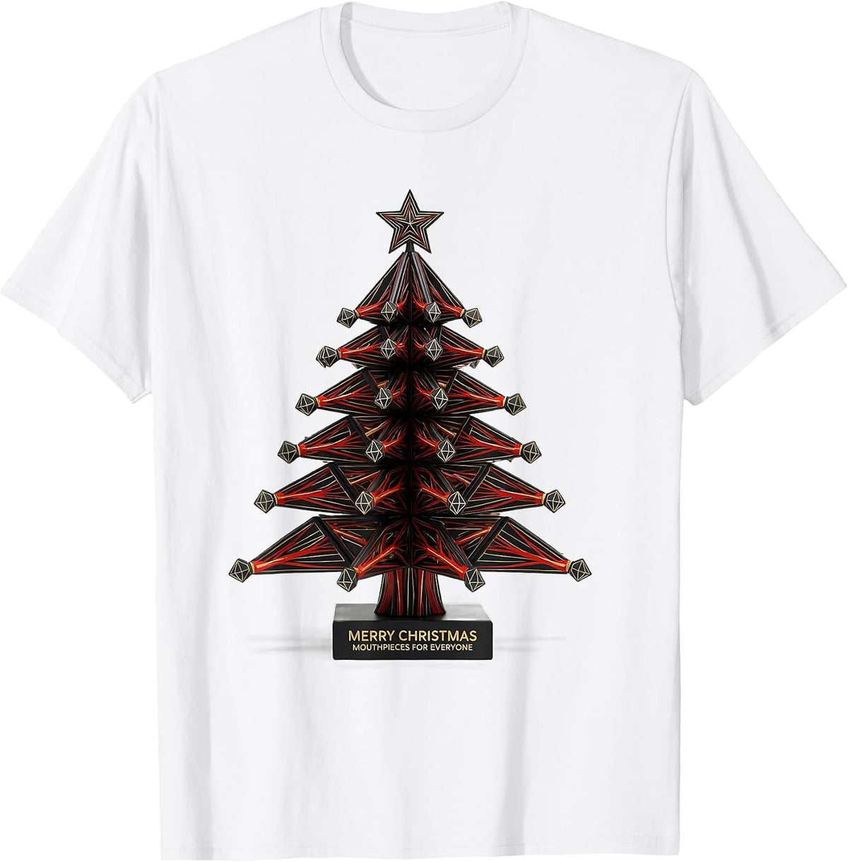 Men's Merry Christmas Mouthpieces For Everyone Respiratory T-Shirt - White