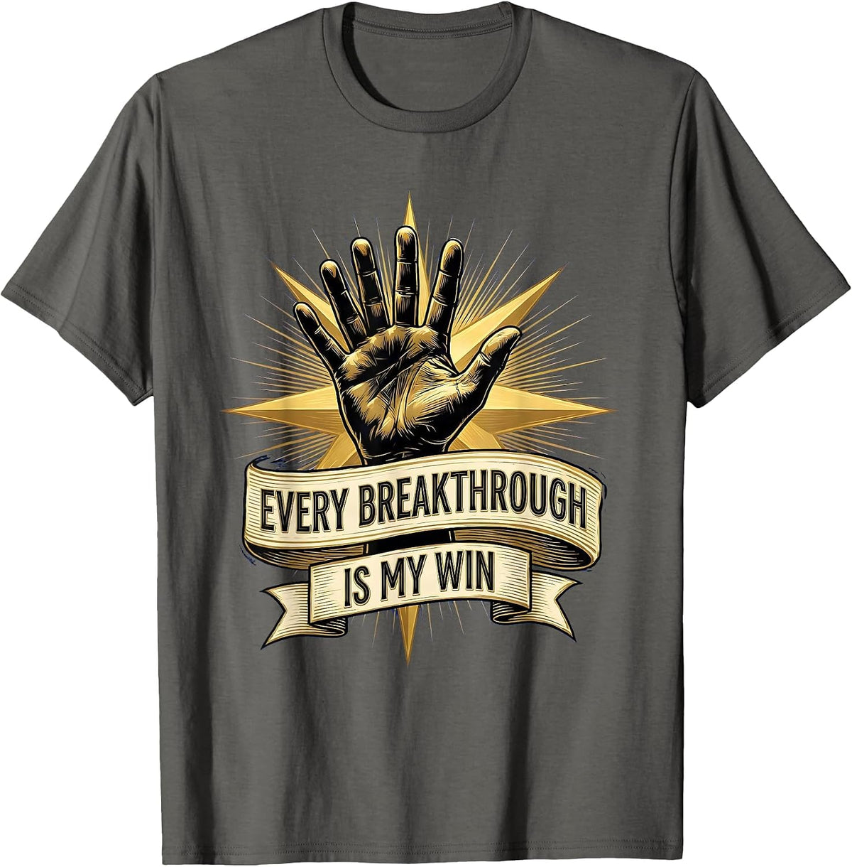 Every Breakthrough Is My Win Special Education Teacher T-Shirt - Asphalt Grey