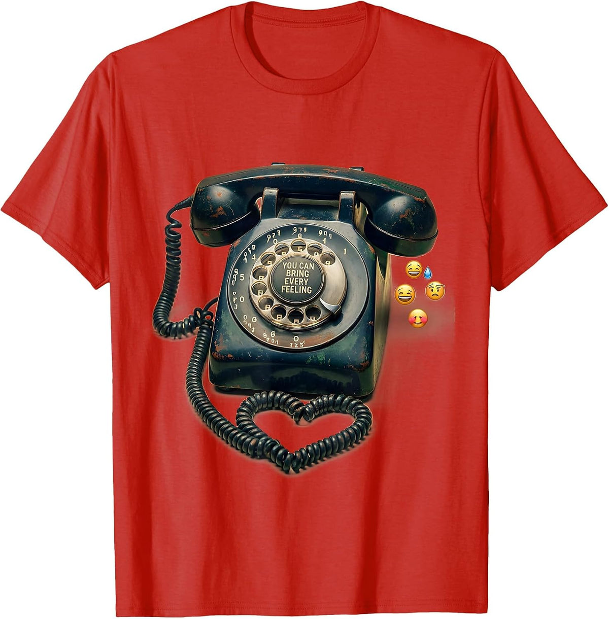 Men's You Can Bring Every Feeling Vintage Mental Health Counselor T-Shirt - Red